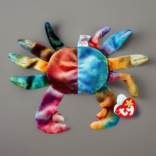   RARE TY Beanie Baby  Claude  The Crab  96 MAJOR ERRORS- Retired,Multicolor