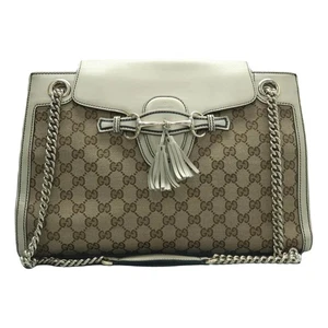 Sac à bandoulière en tissu marron GUCCI Emily 552 021025