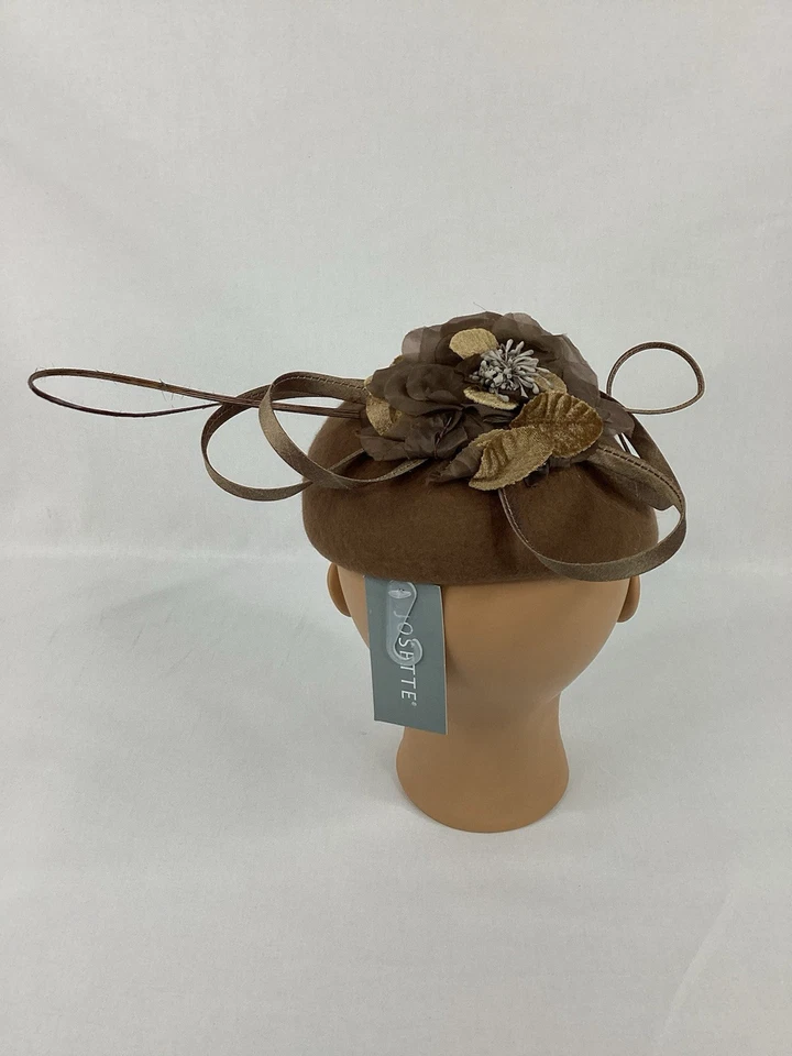 Fascinator Hat Women’s 1960s Style w/ Chin Strap by Josette One Size NWT - Image 2 of 4