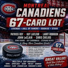 Montreal Canadiens 67 Card Lot Patrick Roy Lafleur LeClair Savard Larry Robinson