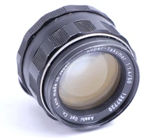 Super Takumar 8 Elements 50mm f1.4 Asahi Opt M42 Pentax Lens 50/1.4 as is/poor