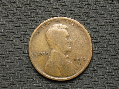 🔥OLD COLLECTIBLE COIN🔥 VF 1912 D LINCOLN WHEAT PENNY COPPER CENT 🔥 LOT 61!