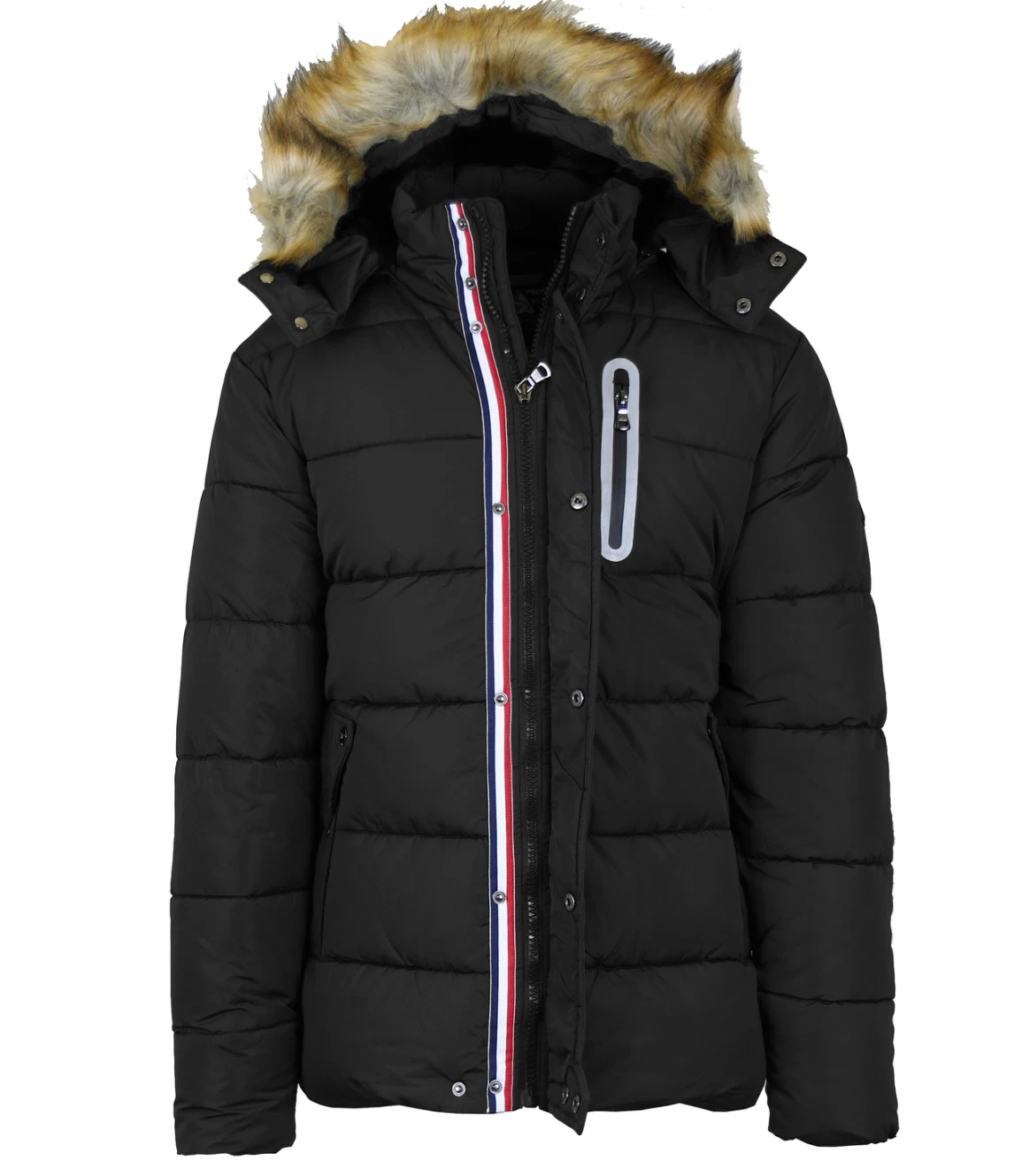 Men's Casual Winter Standard Tech Puffer Jacket with Zipper Closure Chest Pocket - product detail image 1