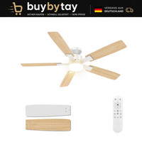 Deckenventilator 132Cm Mit Beleuchtung Dimmbar Led Fernbedienung 6 Stufen Leise