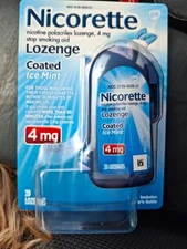 Nicorette 4mg Nicotine Lozenges for Smoking Cessation (Ice Mint) - 20 Count