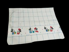 VTG Disney Babies Mickey Minnie Mouse Flannel Crib Receiving Blanket 38  x25  