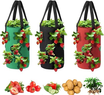 Upside down Tomato Planter-3 Gallon Hanging Strawberry Planter Durable Aeration