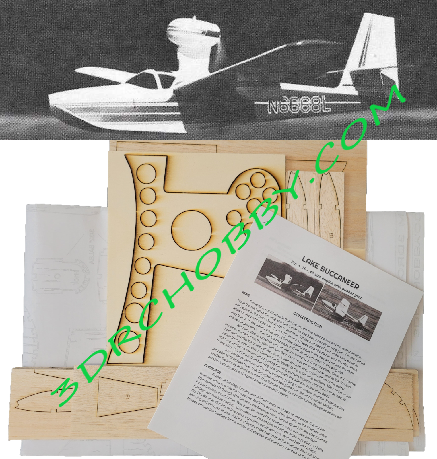 Seaplane Kit Lake Buccaneer Seaplane 63