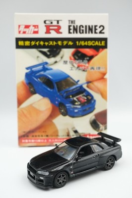 Targa Taccar The Engine 2 Nissan Skyline R34 Black 1/64 Scale 2008