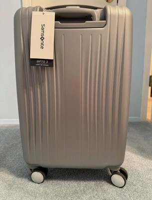 BRAND NEW Samsonite Opto 3 Hardside Expandable 19'' Spinner Suitcase Silver