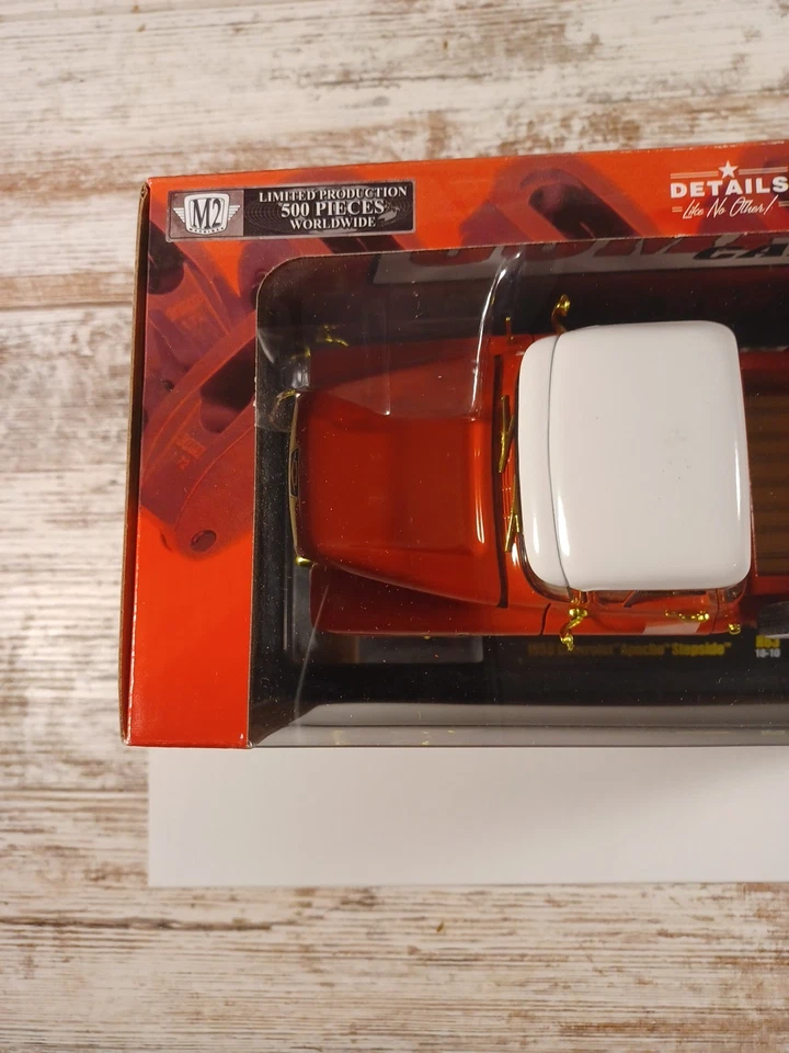 M2 Machines 1958 Chevrolet Apache Stepside COMP Cams Red 1:24 LE 500 pcs Chase - Image 4 of 4