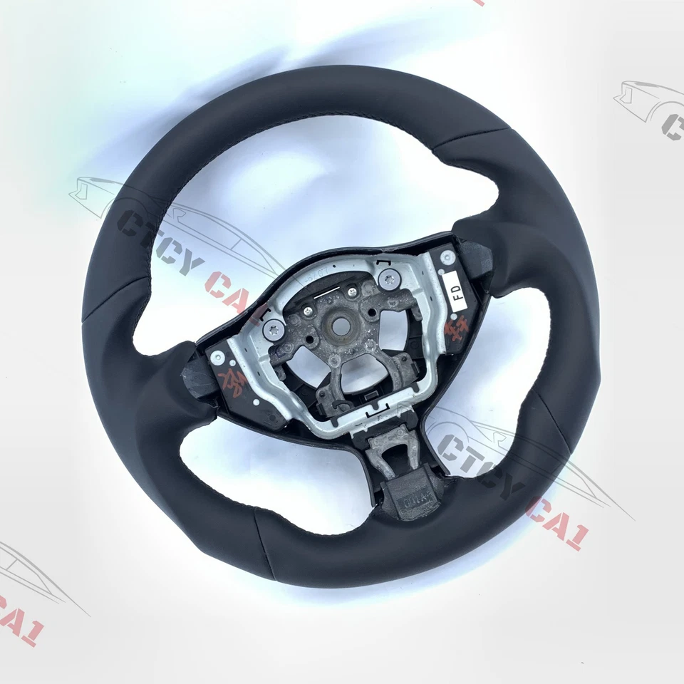 Volante de fibra de carbono personalizado para Infiniti QX70 Nissan 370Z/cuero completo Foto 3 de 4