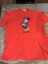 Vintage Disney Nancy Heller Minnie Mouse Shirt Womans L Embroidered 90s Tee