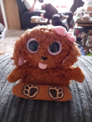 Ty Beanies Zelda The Poodle Mobile Phone Holder, Small Furry Dog