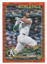 Abraham Toro 2024 Topps Update Series Orange Crackle Foilboard #'d /299 #US85