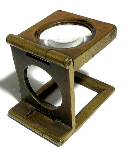 Vintage Folding Magnifying Glass for Thread Counting - France - Very Used - Picture 2 of 9