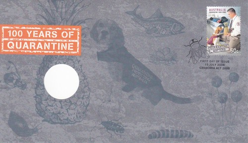 Australian Stamp - 2008 50c First Day Cover FDC ex PNC with hole cutout