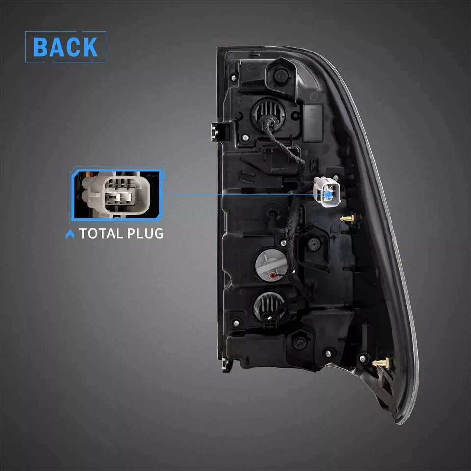 LED Smoke Lens Tail Light Lamp For 2005-2024 Toyota Hilux Vigo MK6 SR5 - image 4 of 4