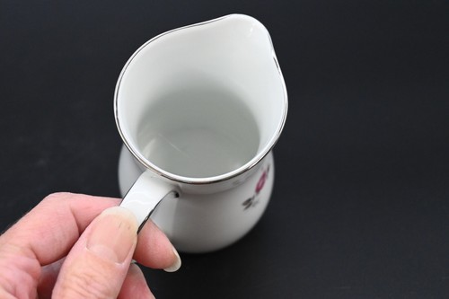 Vintage Noritake Garnet Rose Pattern 6512 4" Creamer Syrup Pitcher Exc Cond - Picture 5 of 7