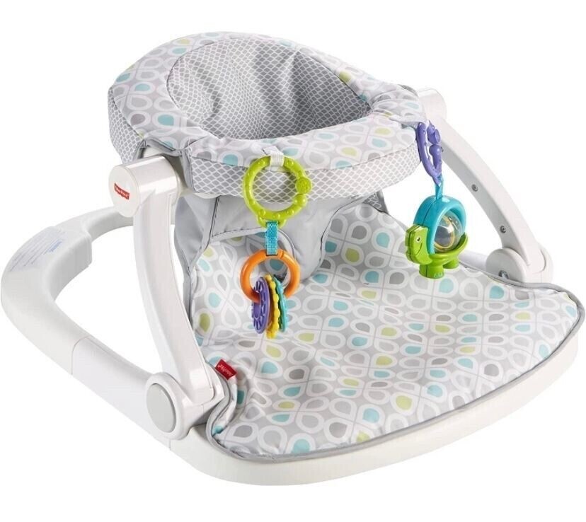 New Fisher-Price Model: GGD48 Sit-Me-Up Floor Seat Grey/Green