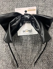Scunci Headband Black Bow