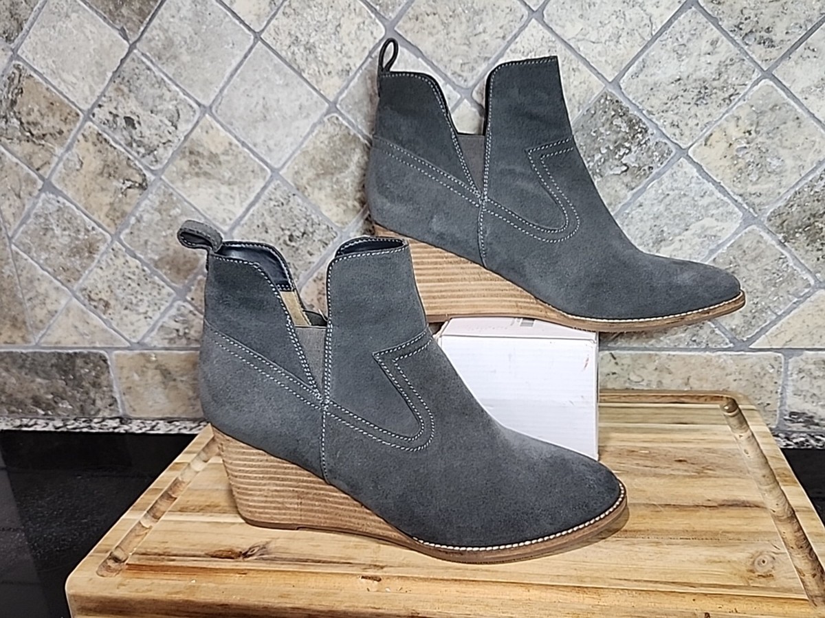 Blondo Waterproof Nubuck Leather Suede Bootie US 11 Gray 3 