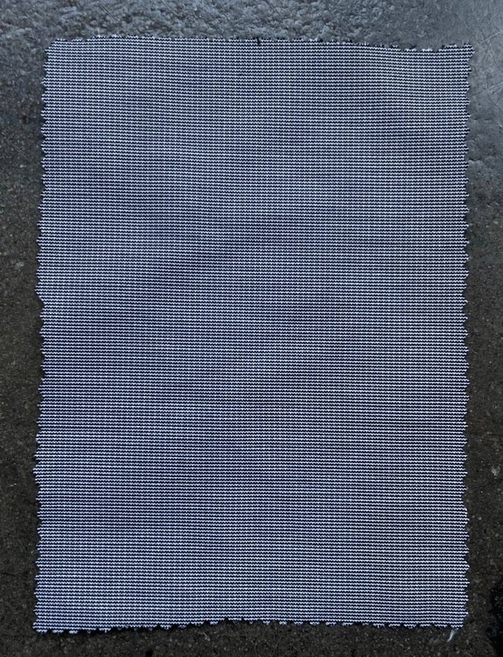 Итальянская ткань для рубашек Lanificio в ярдах хлопок серая и белая 63 дюйма - Изображение 2 из 4