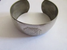 Vintage World Fair Cuff Bracelet Century Of Progress Chicago 1933 Retro Jewelry