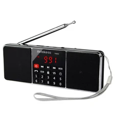 Retekess TR602 Digital AM FM Portable Radio Stereo Rechargeable MP3 Player Gift