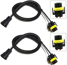 Extension Wire P S 862 Two Harness Fog Light Bulb Socket Plug Connector Replace
