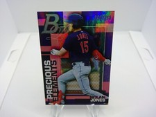 2020 Bowman Platinum Nolan Jones Purple Precious Elements /250 #PE-9