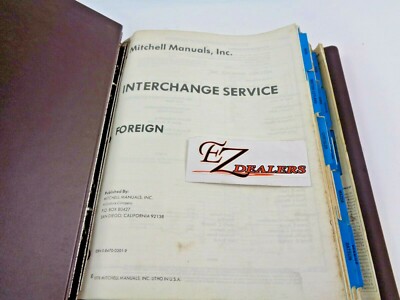 Mitchell Manuals for Automotive Professionals: Interchange Service