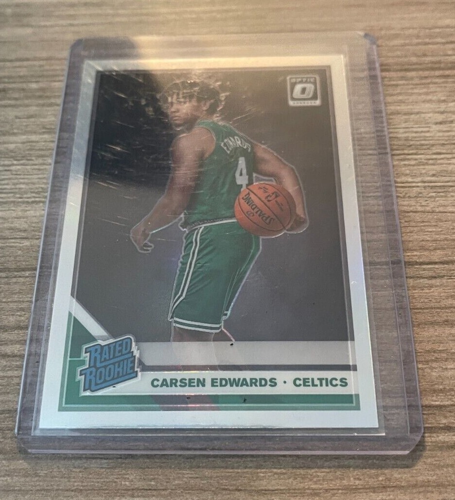 2019-20 Donruss Optic Carsen Edwards Holo Silver RC #196 Boston Celtics