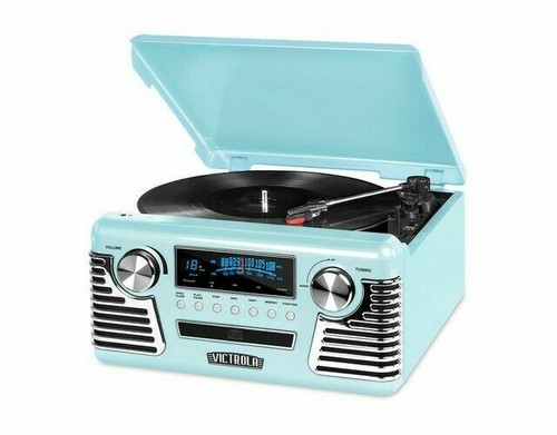 Victrola V50-200-TEL 3 Speed Bluetooth Turntable - Teal