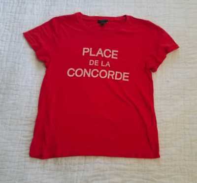 J2344 J Crew "Place de la Concorde" Paris Graphic T-shirt Size Small NEW J2344 J Crew "Place de la Concorde" Paris Graphic T-shirt Size Small NEW
