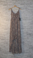 Sheer SEXY Maxi Dress GUESS New NWT (M) Medium Spring Cheetah Date Night Wedding