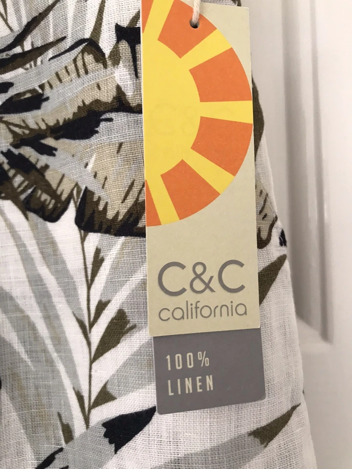 BNWT C&C California Cropped Linen, Wide-Leg Trousers Size UK Size 20 - Image 2 of 4
