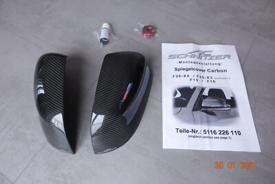 NEU Orig BMW M Performance Außenspiegelkappen Carbon X3 F25 X4 F26 X5 F15 X6 F16