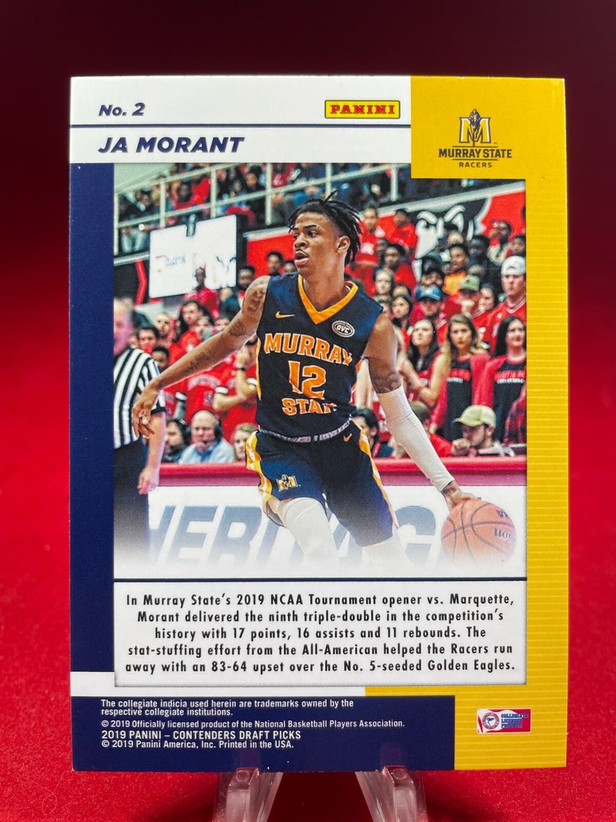 Ja Morant 2019-20 Panini Contenders Draft Picks Game Day Ticket  