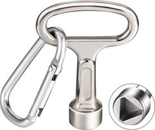 Metal Triangular Key Meter Box Key Silver Triangle Socket Spanner Key with a for