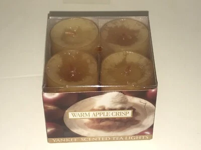 YANKEE CANDLE TEA LIGHTS WARM APPLE CRISP NEW NIB NOS 12 SCENTED TEALIGHTS - Image 1 of 4