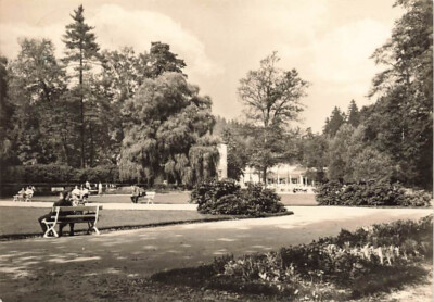 Old postcard Staatsbad Bad Elster Kurpark 1968 used postcard me5282b