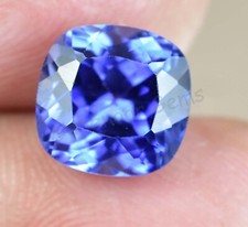 Flawless 4.20 Ct Natural Blue Ceylon Sapphire Cushion Certified Loose Gemstone