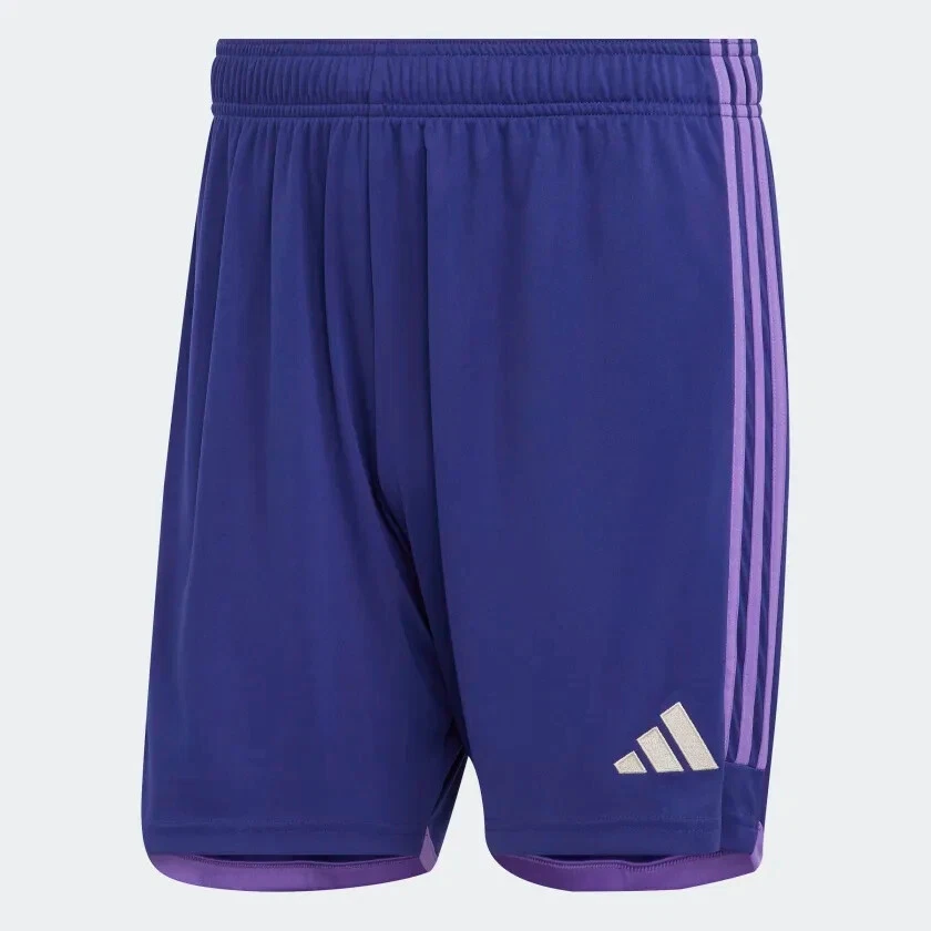 Purple adidas soccer best sale shorts
