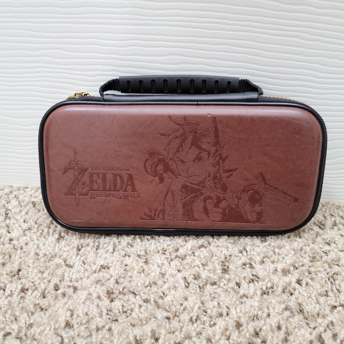 Leather zelda sale switch case