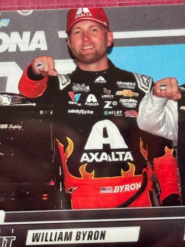 2025 Panini Instant NASCAR #4 William Byron JEFF GORDON Magma # 1/1 Earl Trophy - 第 5/12 張圖片