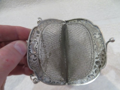 Wunderschöne 1900 französische 800 Silber große Geldbörse mit Clip Rokoko St 119g 4,2oz - Bild 9 von 11