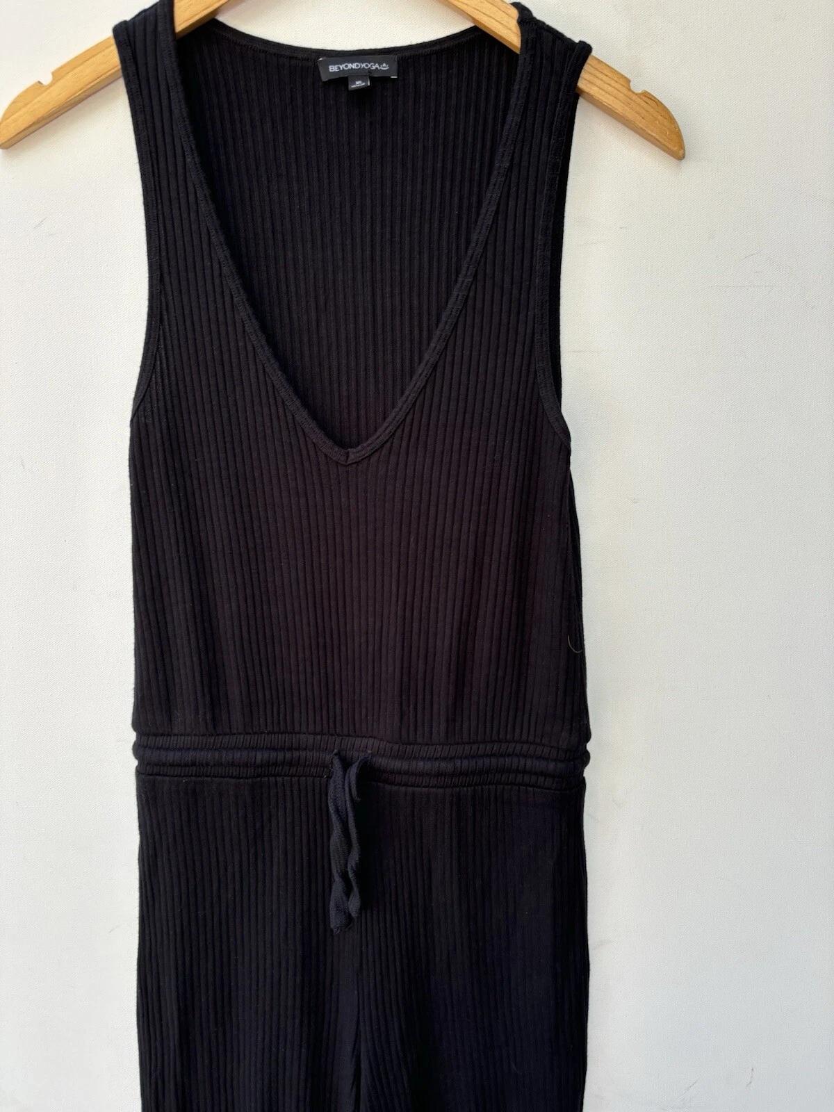 beyond-yoga jumpsuit sleeveless wide leg ribbed 