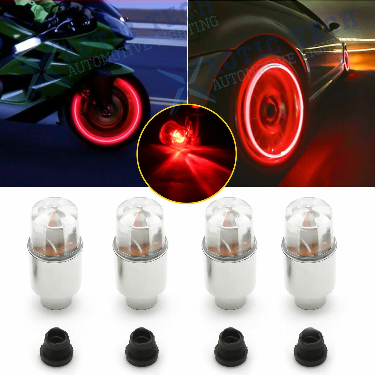 Led tire valve 2024 stem cap lights