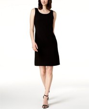 New $249 Msk Women'S Black Sleeveless Scoop-Neck Cocktail Sheath Dress Size 6